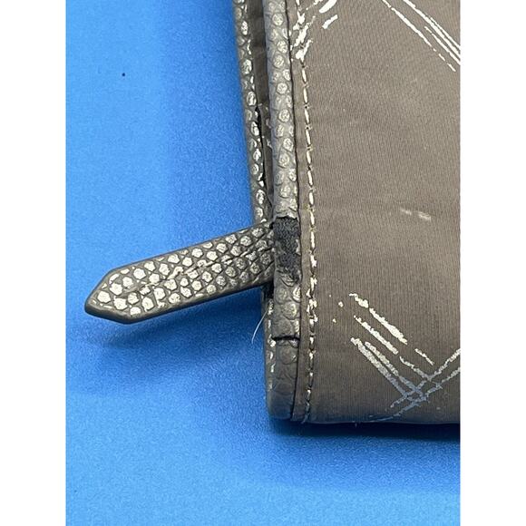 Vera Bradley Preppy Poly Ella Burnished Pewter Large Tote Bag Double Handles - Picture 12 of 12